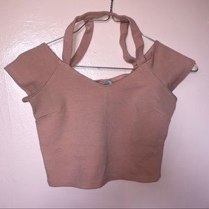 Peach crop top